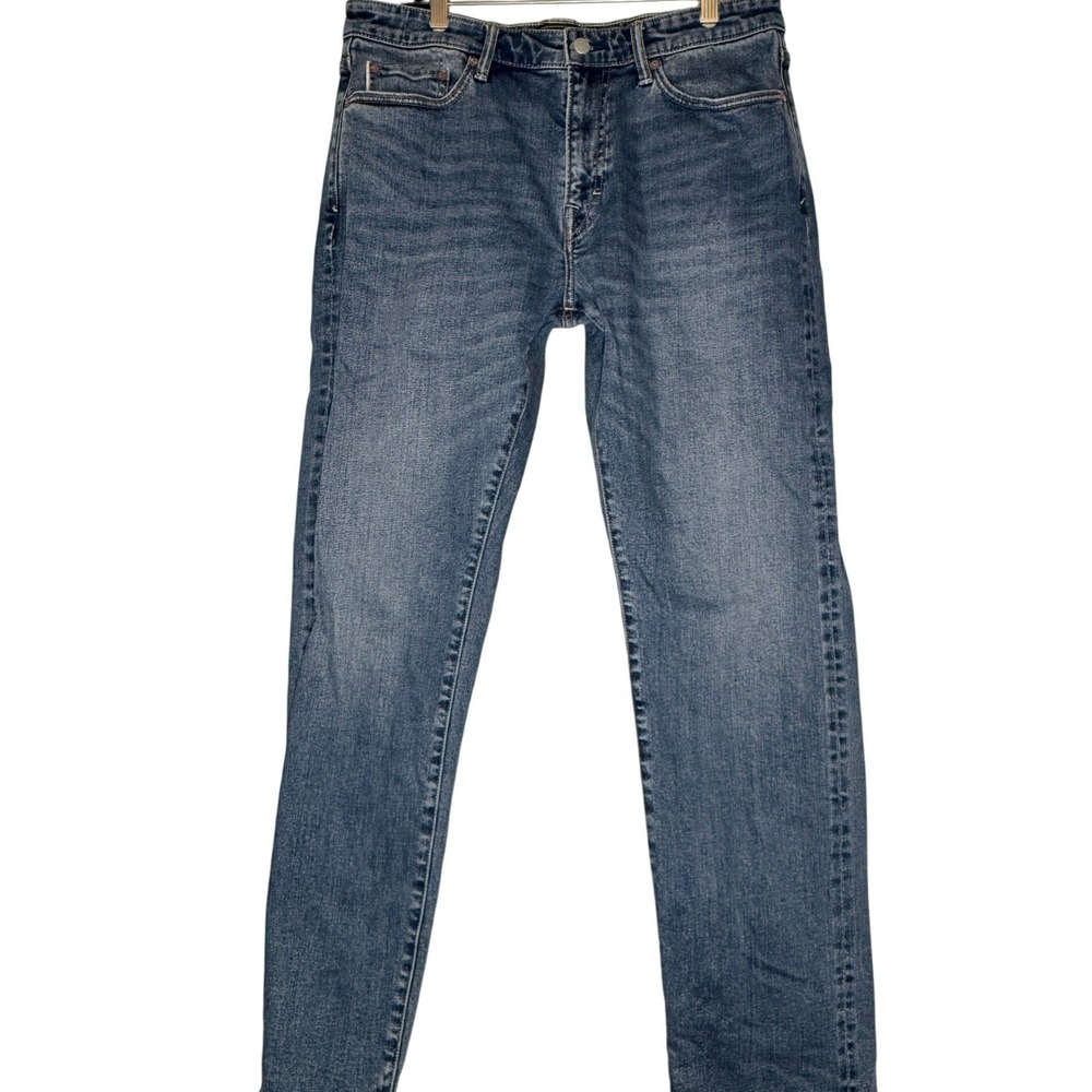 Flint and Tinder Athletic Straight Blue 33x34 Japanese Selvedge Denim Workwear